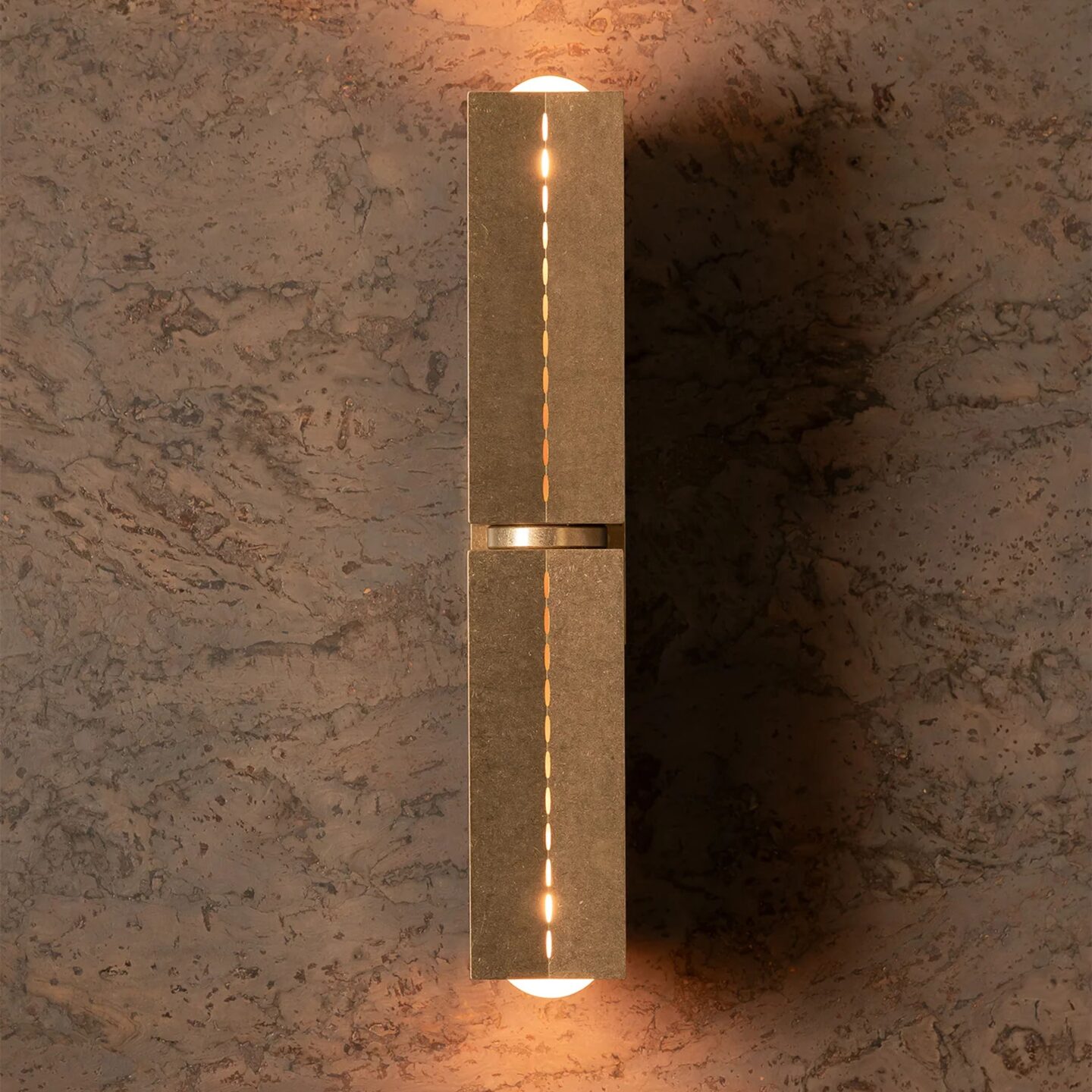 Polaris Wall Light, Large, Tumbled Brass